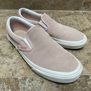 Women’s Vans light pink slip-on shoes size 8.5